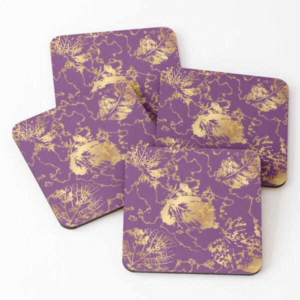 Item preview, Purple Art Deco Leaves designed and sold by ArDecoS.