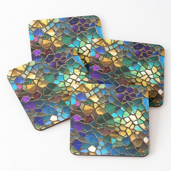 Item preview, Vibrant Glass Mosaic Pattern designed and sold by Kittyzens.