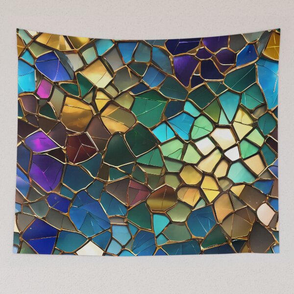 Item preview, Vibrant Glass Mosaic Pattern designed and sold by Kittyzens.