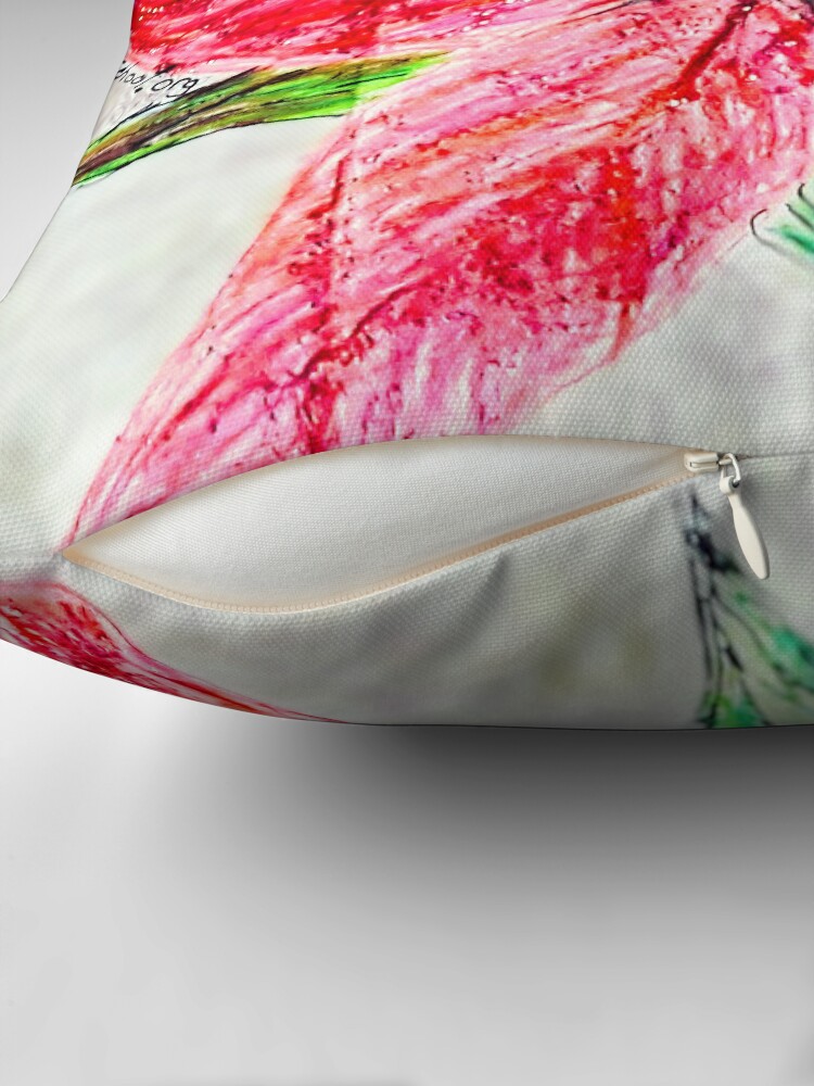 Thumbnail 2 of 4, Pillow, Poinsettia designed and sold by Ladyinthemitten.
