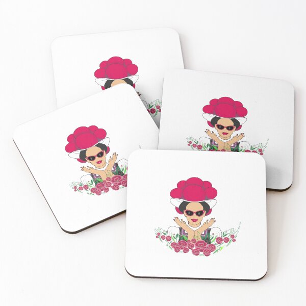 Item preview, Black Forest Girl with Cool Glasses and Tradtional Hat 'Bollenhut' designed and sold by elyou-designs.
