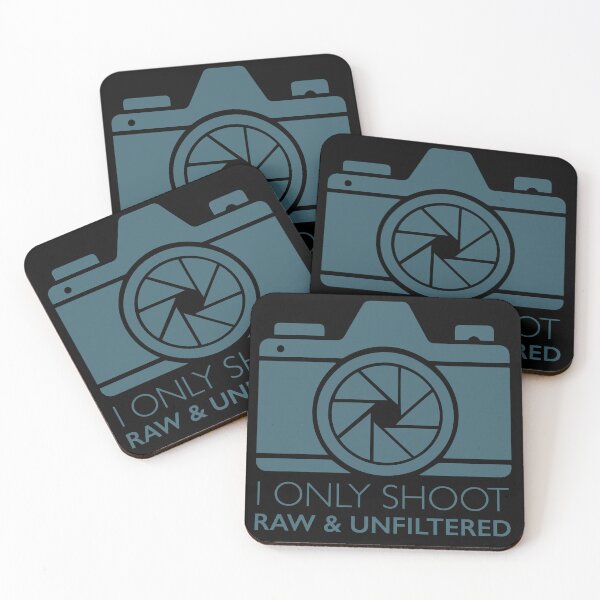 Item preview, Camera illustration: I only shoot RAW and unfiltered designed and sold by bailey-cooper.