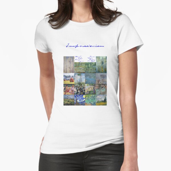 Impressionism Mural Fitted T-Shirt
