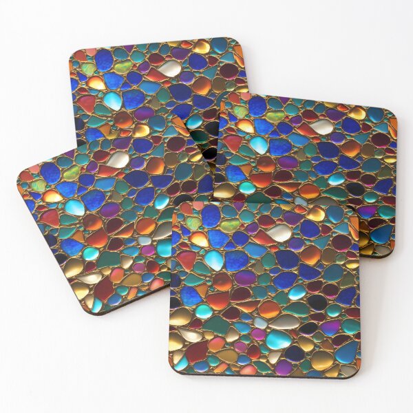 Item preview, Vibrant Glass Mosaic Pattern designed and sold by Kittyzens.