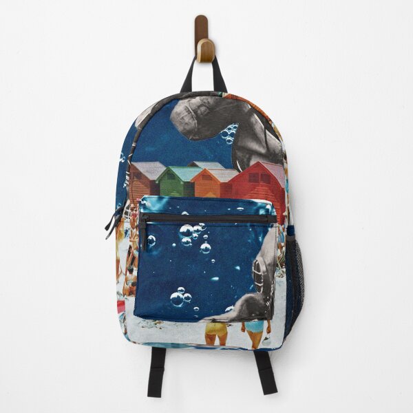 Item preview, Diver's Delight - retro colorful cabanas underwater designed and sold by linzsepe.