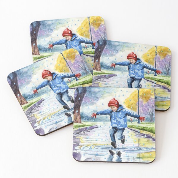 Item preview, Splashing in Puddles on a Rainy Day designed and sold by LymphomaLass.
