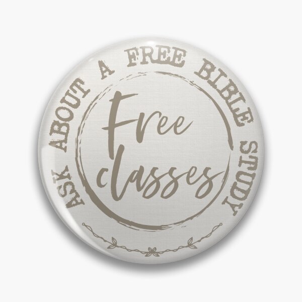 Item preview, Free Bible Study Lapel Pin Badge JW Ministry  designed and sold by SagePlaceShop.