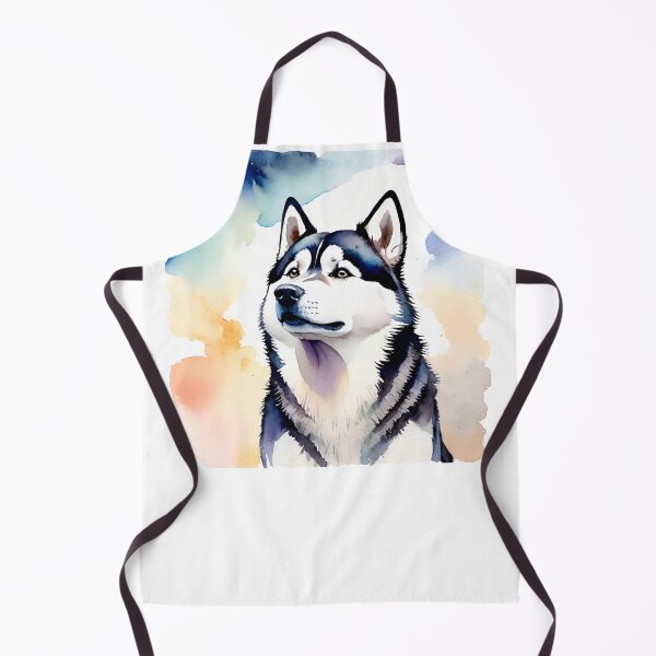 Item preview, Elegant husky, a watercolor tribute to grace designed and sold by MoonShroomPrint.