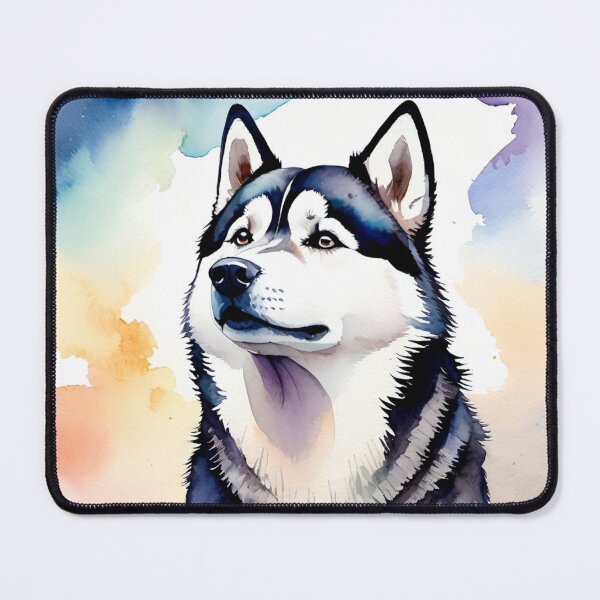 Item preview, Elegant husky, a watercolor tribute to grace designed and sold by MoonShroomPrint.