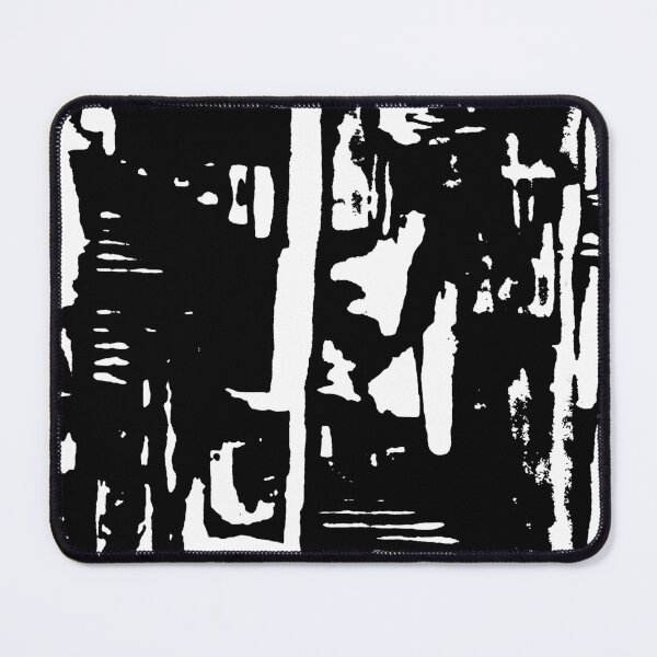 Item preview, "Wally 2" BW Abstract screen printed art by Tin Toy Killer designed and sold by ElektricTea.