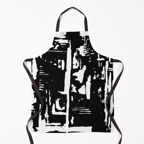 Item preview, "Wally 2" BW Abstract screen printed art by Tin Toy Killer designed and sold by ElektricTea.