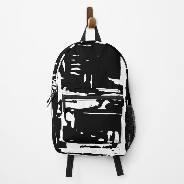 Item preview, "Wally 2" BW Abstract screen printed art by Tin Toy Killer designed and sold by ElektricTea.