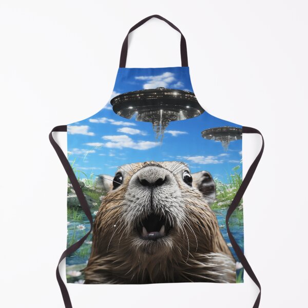 Item preview, Capybara Selfie with UFOs designed and sold by Master-Print.