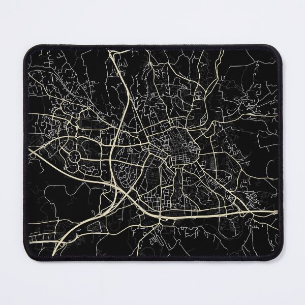 Item preview, Aix-en-provence map Black and white designed and sold by Jerhus.