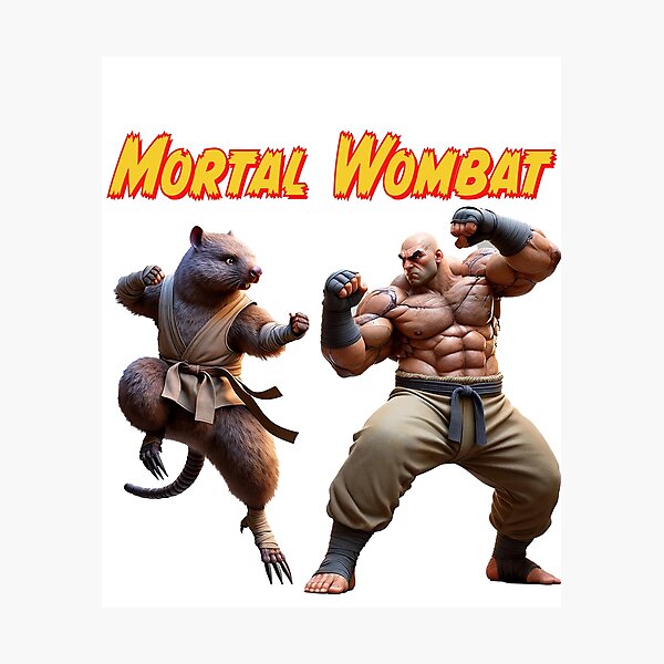 Item preview, Mortal Wombat - Street-fighting Rodent designed and sold by Matthew Kinnersly.