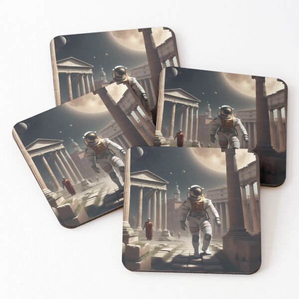 Item preview, Astronaut in ancient times - historical fantasy  artwork designed and sold by Adam Designs1.