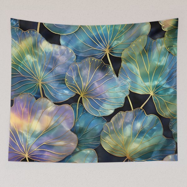 Item preview, Magical foliage glistening along the edges designed and sold by AI-Only Creations.