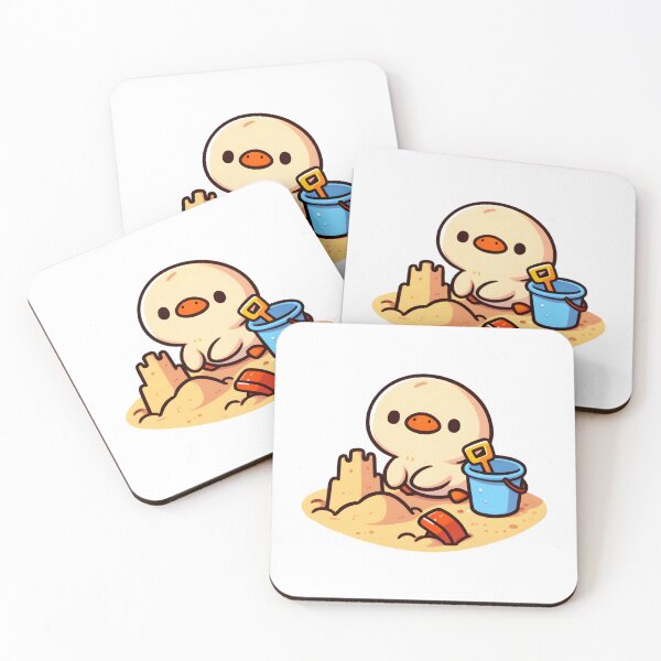 Item preview, Chick Enjoying Sandcastle Fun at the Beach designed and sold by UmbrellaStudio1.