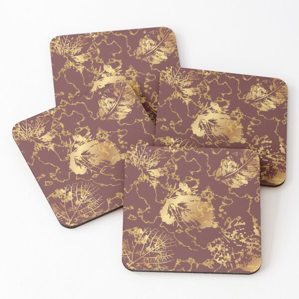 Item preview, Brown Art Deco Leaves designed and sold by ArDecoS.