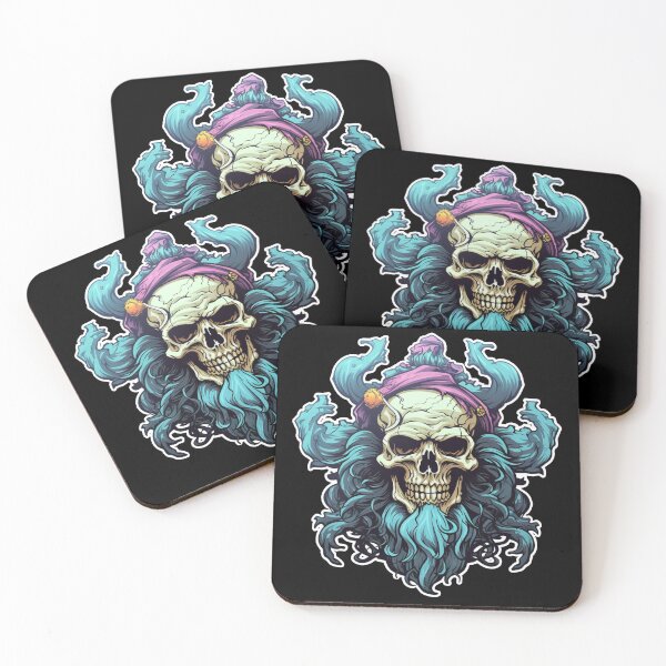 Item preview, Bearded Pirate Flag Skull & Bones designed and sold by Nightarcade.