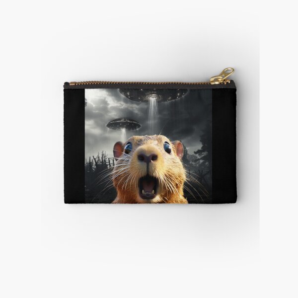 Item preview, Capybara Selfie with UFOs designed and sold by Master-Print.