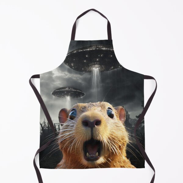 Item preview, Capybara Selfie with UFOs designed and sold by Master-Print.