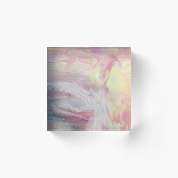 Cotton Candy Acrylic Block