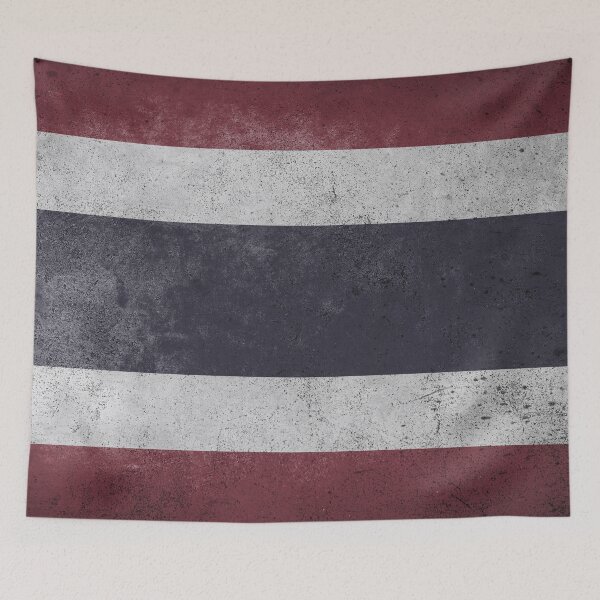 Item preview, Distressed, Old, Faded & Worn Flag of Thailand (ธงไตรรงค์) designed and sold by STUDIO-72.