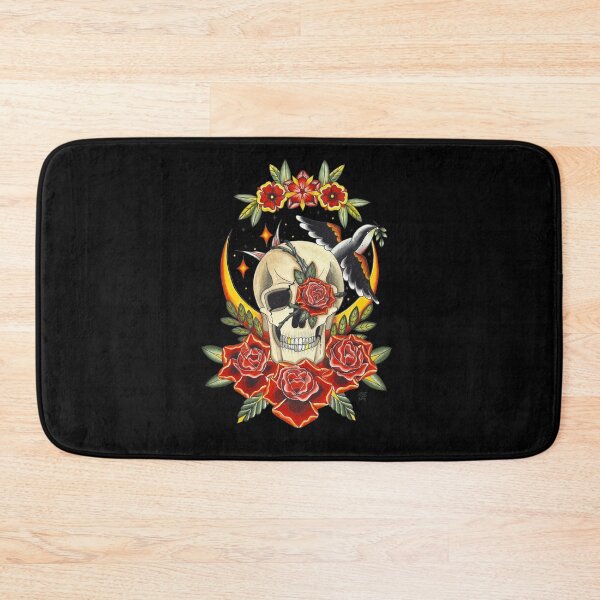 Item preview, Trad skull designed and sold by Justdrawsmth.