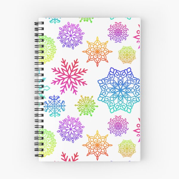 Item preview, Large Rainbow Snowflakes Seamless  designed and sold by PeaceZenJoy.