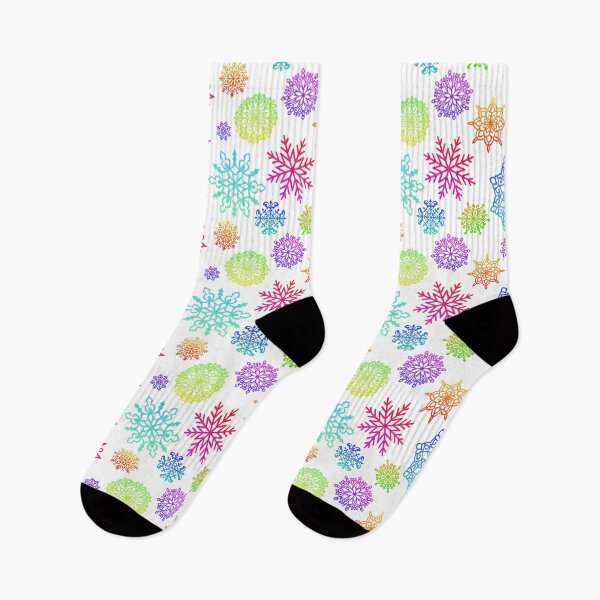 Item preview, Large Rainbow Snowflakes Seamless  designed and sold by PeaceZenJoy.