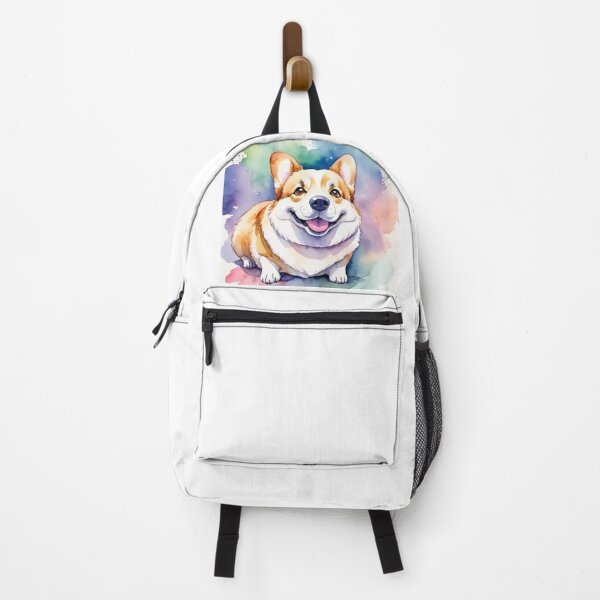 Item preview, Elegant chubby corgi: A watercolor tribute to grace and cuteness designed and sold by MoonShroomPrint.