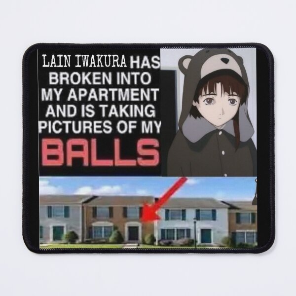 Item preview, LAIN NO NOT MY BALLS designed and sold by MerikuroCreates.