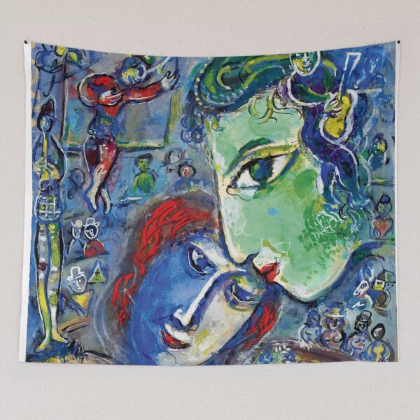 Artikelvorschau, Blaue Stadt Dessin par Marc Chagall Marc Chagall Gemälde Marc Chagall Kunstwerk entworfen und verkauft von Amy-Hamilton.