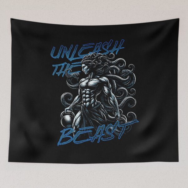 Item preview, Unleash the Beast Medusa Gym Design designed and sold by RedDesignSyc.