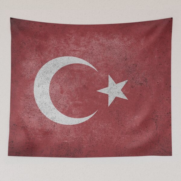 Item preview, Distressed, Old, Faded & Worn Flag of Turkey (Türk bayrağı) designed and sold by STUDIO-72.