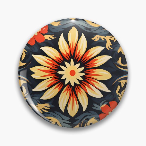 Artikelvorschau, Batik-Wandteppich mit lebendigem Blumenmuster auf schwarzem Hintergrund entworfen und verkauft von HisoTorDesign.