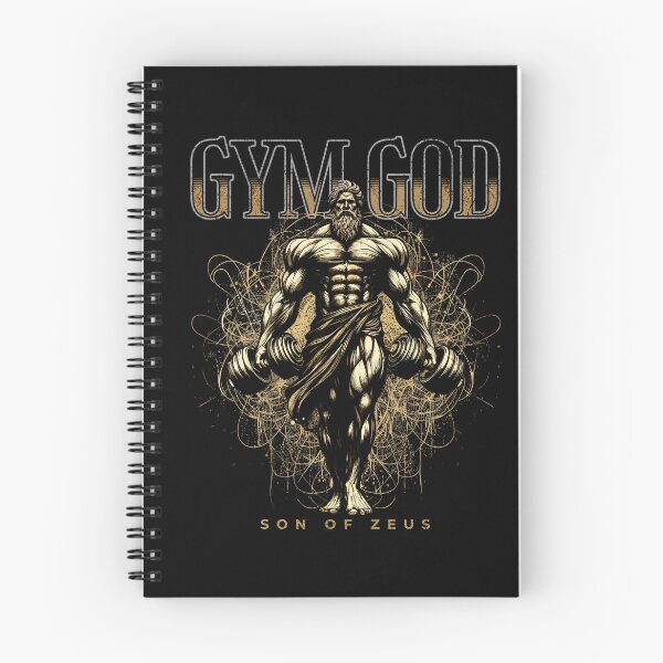 Item preview, Gold Dumbbell Greek God Zeus Gym Design designed and sold by RedDesignSyc.