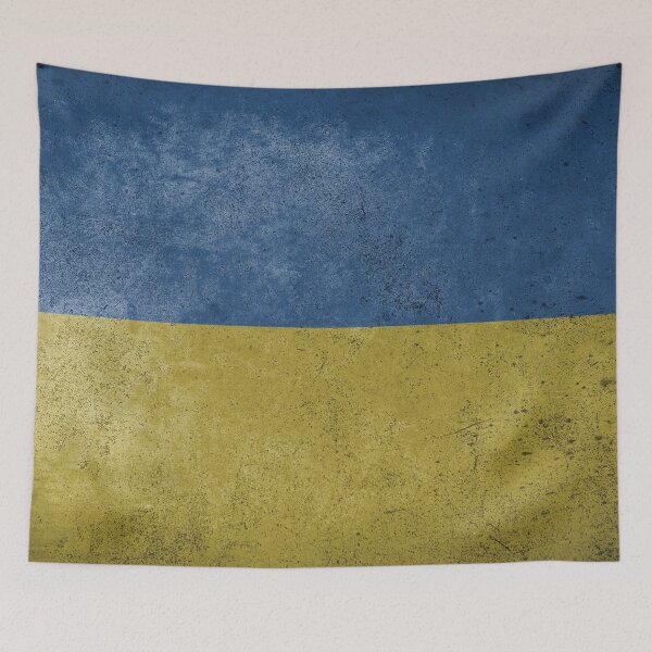 Item preview, Distressed, Old, Faded & Worn Flag of Ukraine (прапор України) designed and sold by STUDIO-72.