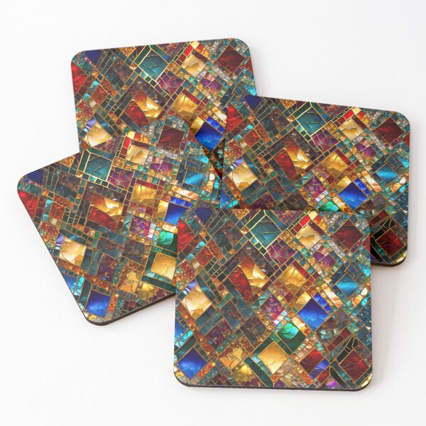 Item preview, Vibrant Glass Mosaic Pattern designed and sold by denzoART.
