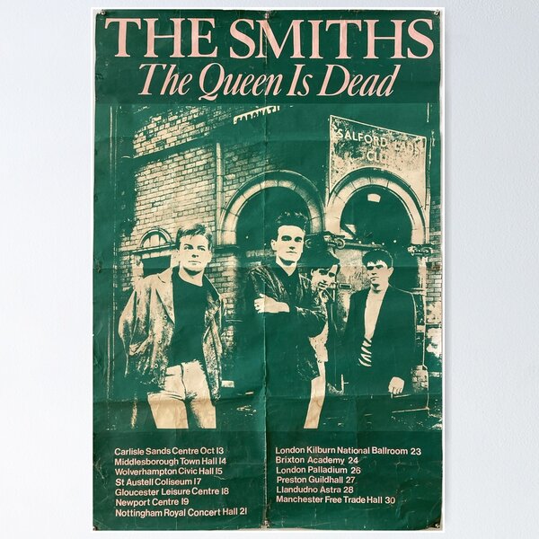 Vista previa del artículo con la obra «Los Smiths 1986 Quenn ha muerto», diseñado y vendido por lolerski.