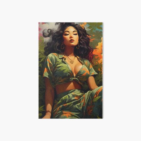 Curvy Latina Fashion Art Board Prints for Sale Redbubble