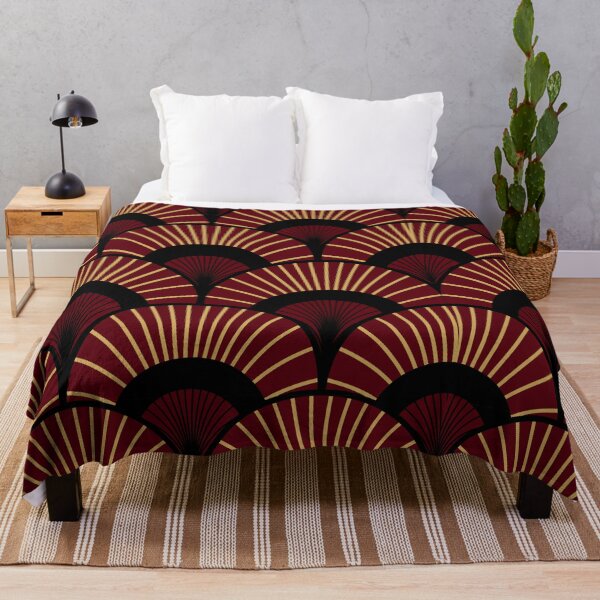 Item preview, Brown Art Deco Pattern Abstract Fans designed and sold by ArDecoS.