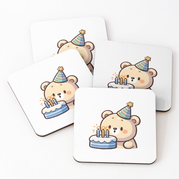 Item preview, Birthday Celebration Bear with Cake designed and sold by UmbrellaStudio1.