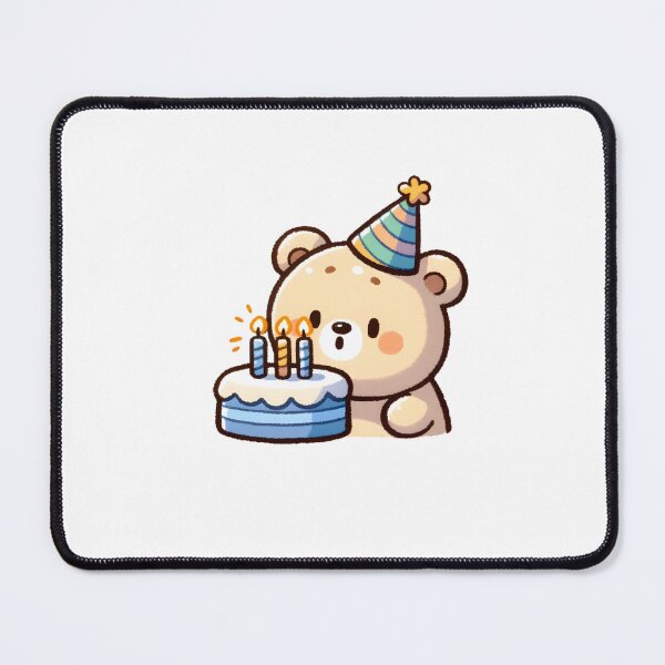 Item preview, Birthday Celebration Bear with Cake designed and sold by UmbrellaStudio1.