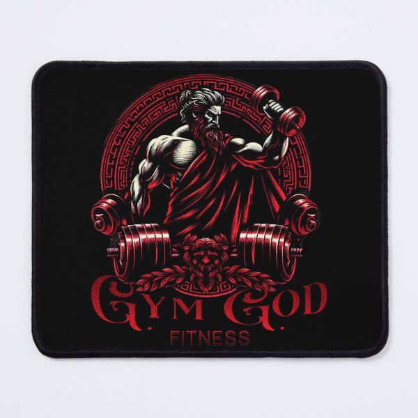 Item preview, Red Circle Dumbbell Ancient Greek God Zeus Gym God designed and sold by RedDesignSyc.