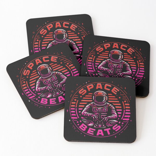 Item preview, Space Beats - Astronaut DJ Spinng Vinyl Records designed and sold by Urban-Alien.
