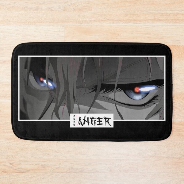 Item preview, Angry and Fiery Anime Eyes Anger Typography Manga Panel designed and sold by Otakurypto.