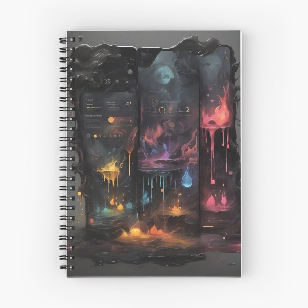 Item preview, Dark-themed water color UI designed and sold by Sadia  Jannat.
