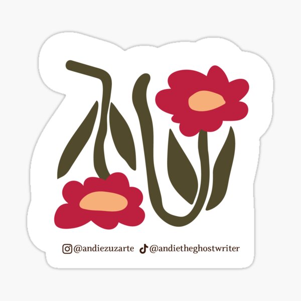 Fleurs : Andie Zuzarte Sticker